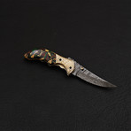 Damascus Folding Knife // 2727