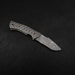 Damascus Folding Knife // 2728