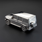 Mercedes Benz G Wagon 80mm // Hand-Made Scale Model (Silver)