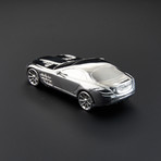 Mercedes Benz SLR 80mm // Hand-Made Scale Model (Silver)
