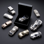 Lamborghini Aventador 80mm // Hand-Made Scale Model (Silver)