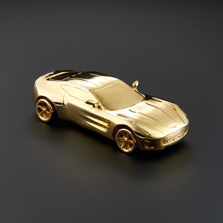 Aston Martin One-77 80mm // Hand-Made Scale Model (Silver)