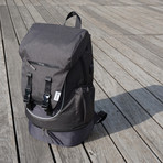 Discovery Backpack + Anti-Theft Security Blanket (Charcoal Black)