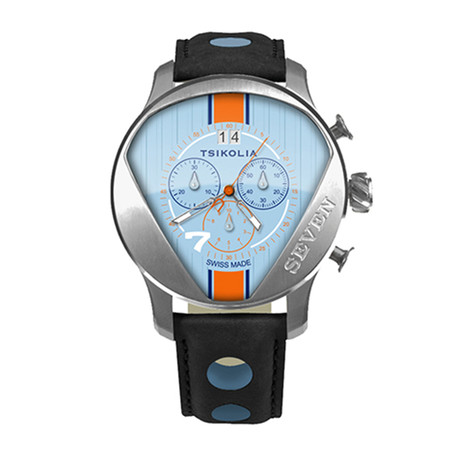 Tsikolia Seven Limited Edition Swiss Made Racing Chronograph Quartz // TW7-Blue ES1063B70