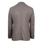Pal Zileri // Plaid Wool 2 Button Sport Coat // Brown (Euro: 50R)