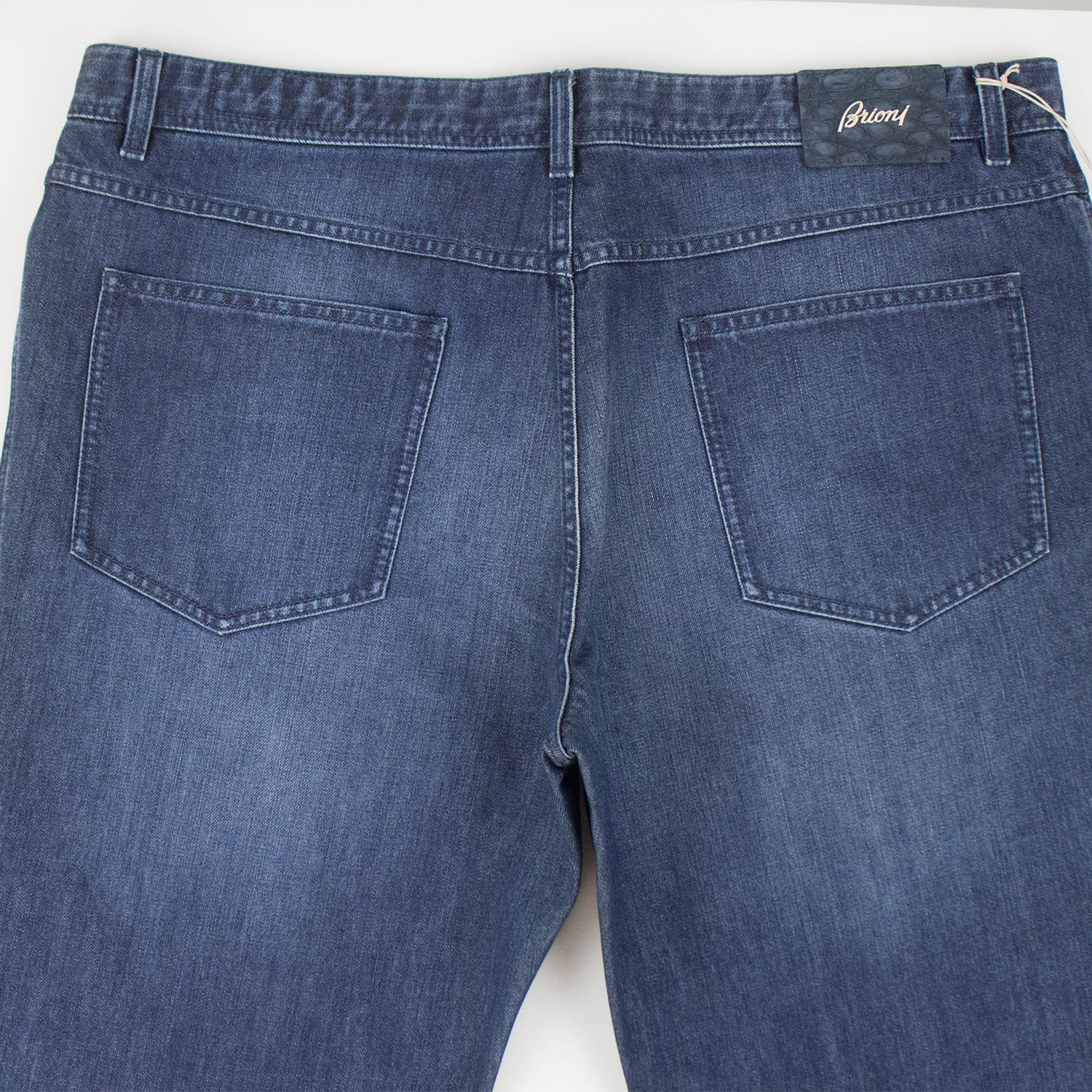Brioni // Kholsters Cotton Denim + Crocodile Jeans // Blue (Euro: 44 ...