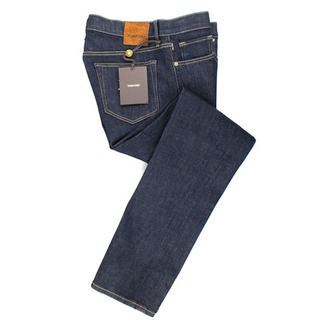 Tom Ford // Five Pocket Straight Leg Jeans // Blue (44)