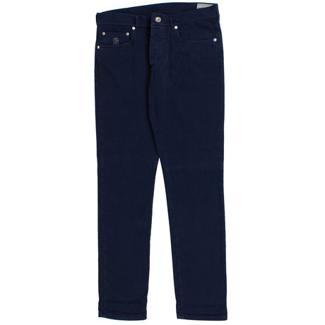 Brunello Cucinelli // Cotton Denim Jeans // Navy Blue (Euro: 44)