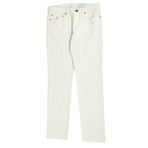 Brunello Cucinelli // Cotton Five Pocket Denim Jeans // Off-White (48)