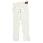 Brunello Cucinelli // Cotton Five Pocket Denim Jeans // Off-White (45)