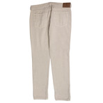 Brunello Cucinelli // Cotton Denim Five Pocket Jeans // Beige (45)