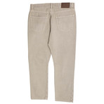 Brunello Cucinelli // Cotton Denim Cropped Jeans // Tan (48)