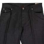 Brunello Cucinelli // Wool Five Pocket Jeans // Stone Gray (50)