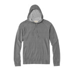 Contrast Hood Jacquard Pullover // Grey (L)