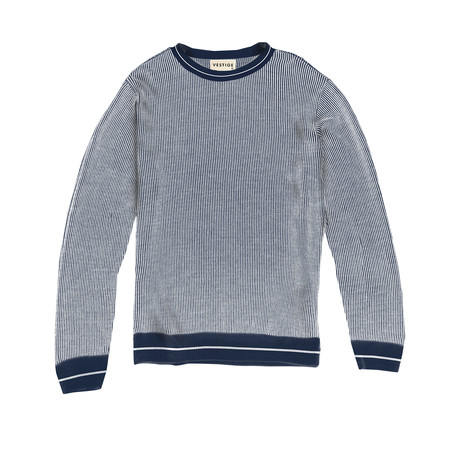 Striped Pullover // Navy (S)