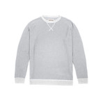 Contrast Collar Pullover Knit // Light Grey (XL)