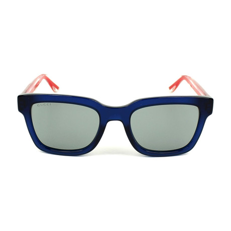 Men's GG0001S-004-52 Sunglasses // Blue + Gray