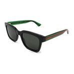 Men's GG0001S-006-52 Polarized Sunglasses // Black + Gray