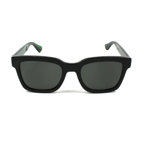 Men's GG0001S-006-52 Polarized Sunglasses // Black + Gray