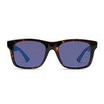 Gucci // GG0008S-003-53 Sunglasses // Havana + Blue Mirror