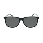 Gucci // GG0017S-001-57 Polarized Sunglasses // Black + Gray