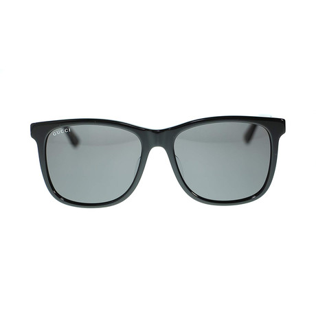 Men's GG0078SK-002-56 Sunglasses // Black + Gray