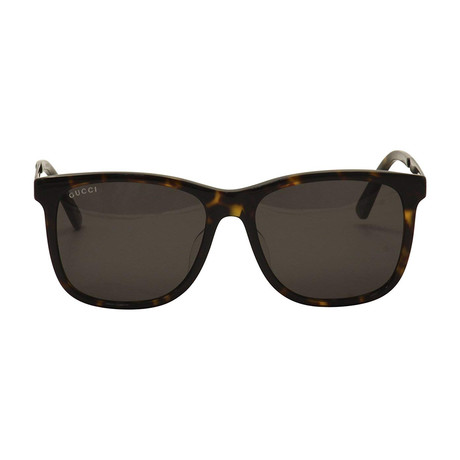 Men's GG0078SK-004-56 Sunglasses // Havana + Brown