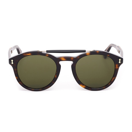 Men's GG0124S-002-50 Sunglasses // Havana + Green
