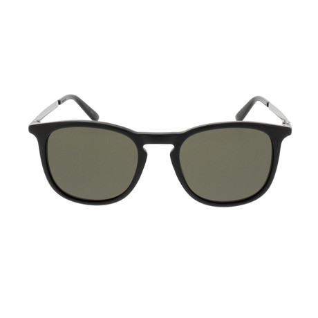 Unisex GG0136S-001-51 Sunglasses // Black + Brown