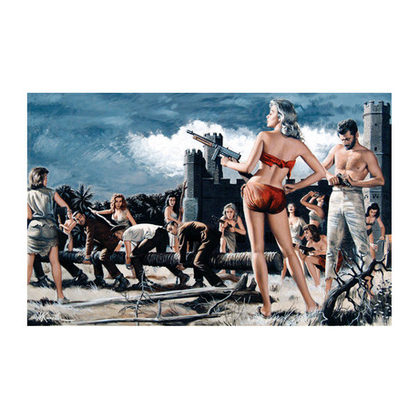 Wild Convict Women of Penal Rock Island (Unframed)