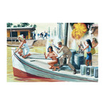 Yank Skipper Who Led Sumatra's Riverboat Pirates (Unframed)