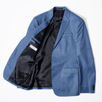 Notched Lapel Wool Suit // Blue (Euro: 56)
