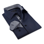 Button-Up Shirt  // Charcoal + Gray (XL)
