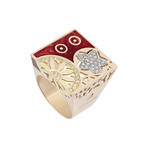 Nouvelle Bague India Preziosa 18k Rose Gold Diamond Ring // Ring Size: 8.5