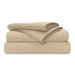 Wicked Sheets Wicking + Cooling Bed Sheet Set // Beige (Twin // Standard Pocket)