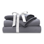 Wicked Sheets Wicking + Cooling Bed Sheet Set // Cool Gray (Twin // Deep Pocket)