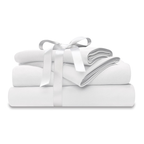 Wicked Sheets Wicking + Cooling Bed Sheet Set // White (Twin // Standard Pocket)