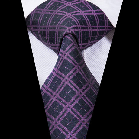 Heliot Handmade Tie // Purple