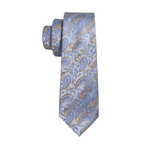 Legendre Handmade Tie // Light Blue Paisley