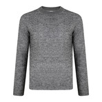 Kara Textured Crew Neck Sweater // Grey (M)