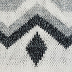 Kilbreck Geo Jacquard Roll Neck Sweater // Grey (M)