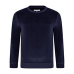 Loyola Velour Sweatshirt // Navy (XL)
