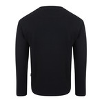 Moase Tech Knit Zipper Cardigan // Black (L)