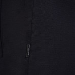 Moase Tech Knit Zipper Cardigan // Black (M)