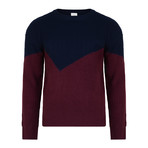 Nonni Block Color Sweater // Navy (L)