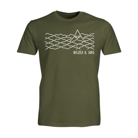 Hood In The Clouds T-Shirt // Military Green (S)