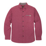 Hawthorne Long Sleeve Button Down Shirt // Wine (XL)