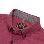 Hawthorne Long Sleeve Button Down Shirt // Wine (XL)