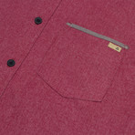 Hawthorne Long Sleeve Button Down Shirt // Wine (XL)