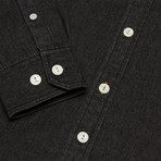 Everyday Denim Shirt // Faded Black (S)